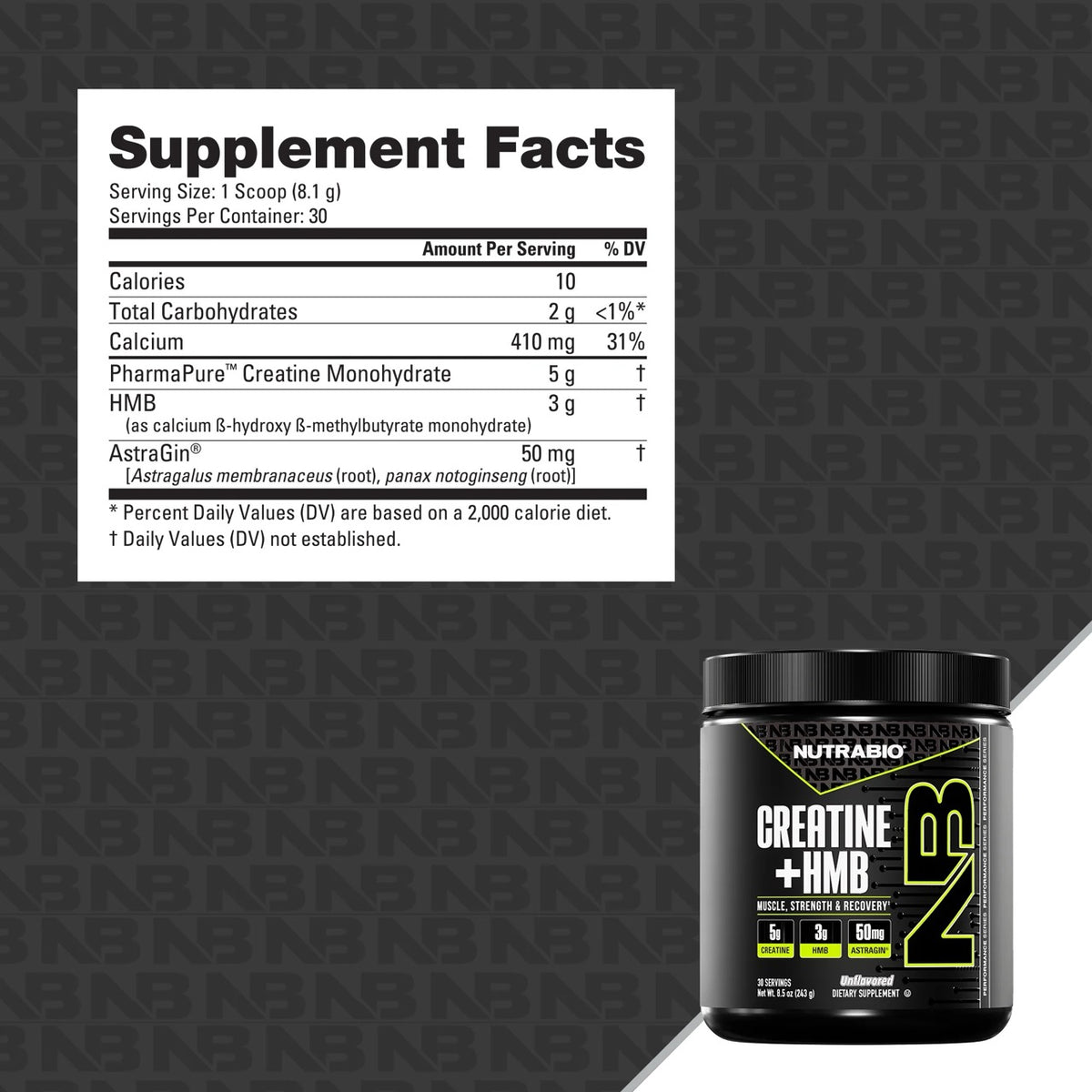 NutraBio Creatine + HMB – NutriCartel