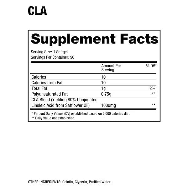 Dragon Pharma CLA ingredient label