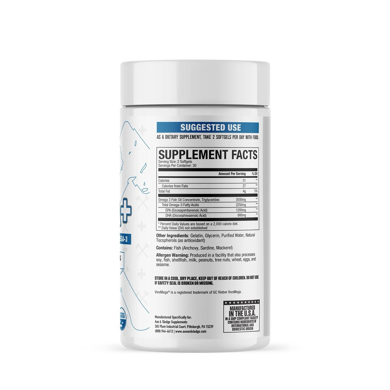 Omega 3 ingredient label 2