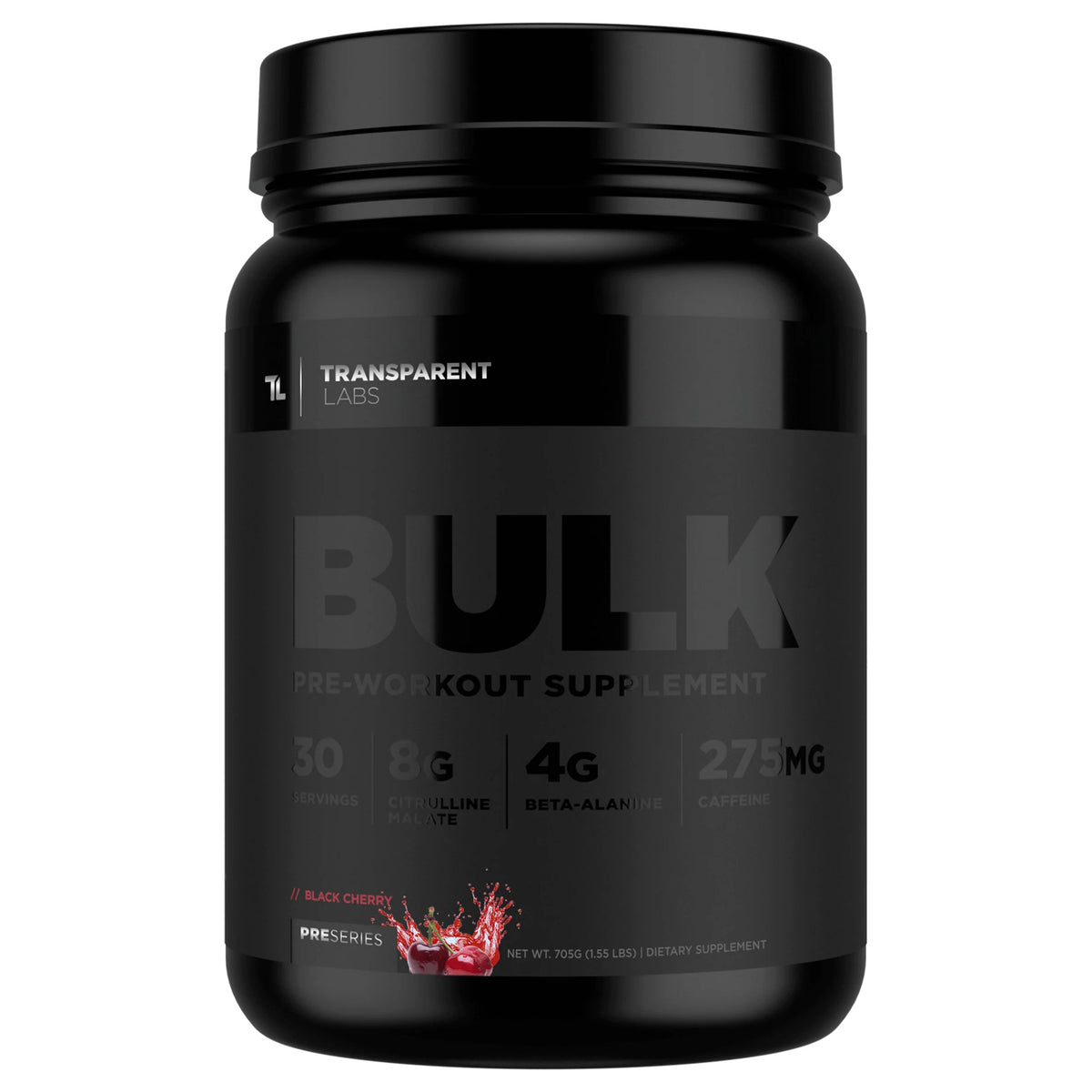 Transparent Labs Bulk Black Pre Workout – NutriCartel