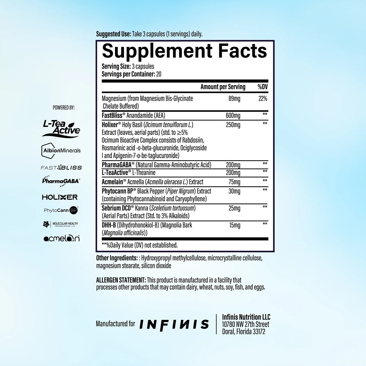 Infinis Nutrition Calm – NutriCartel