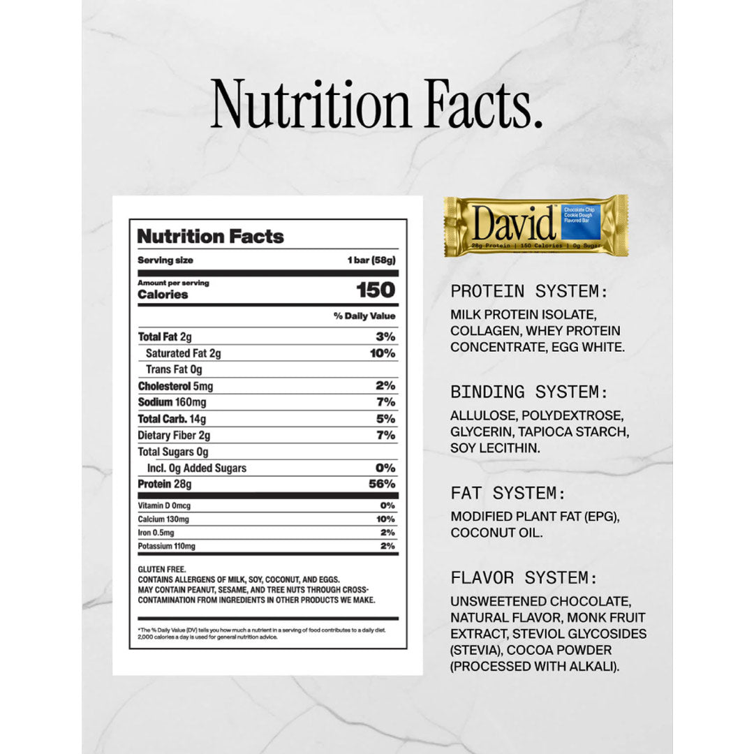 David Bar Bar Code David Protein Bar – NutriCartel