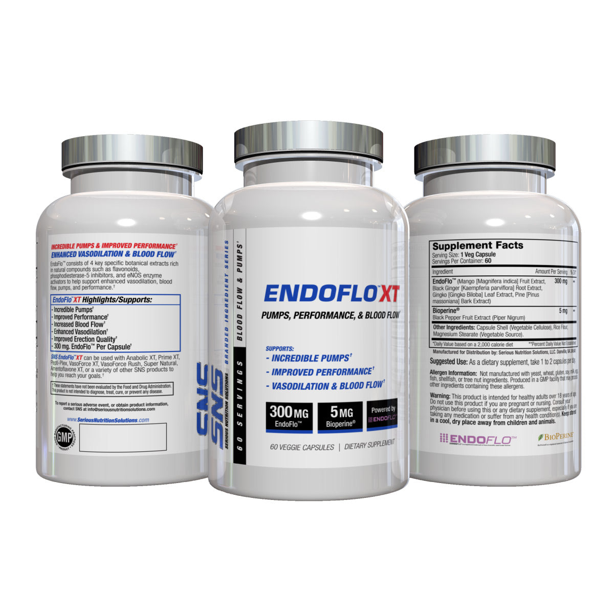 SNS EndoFloXT ingredient label 2