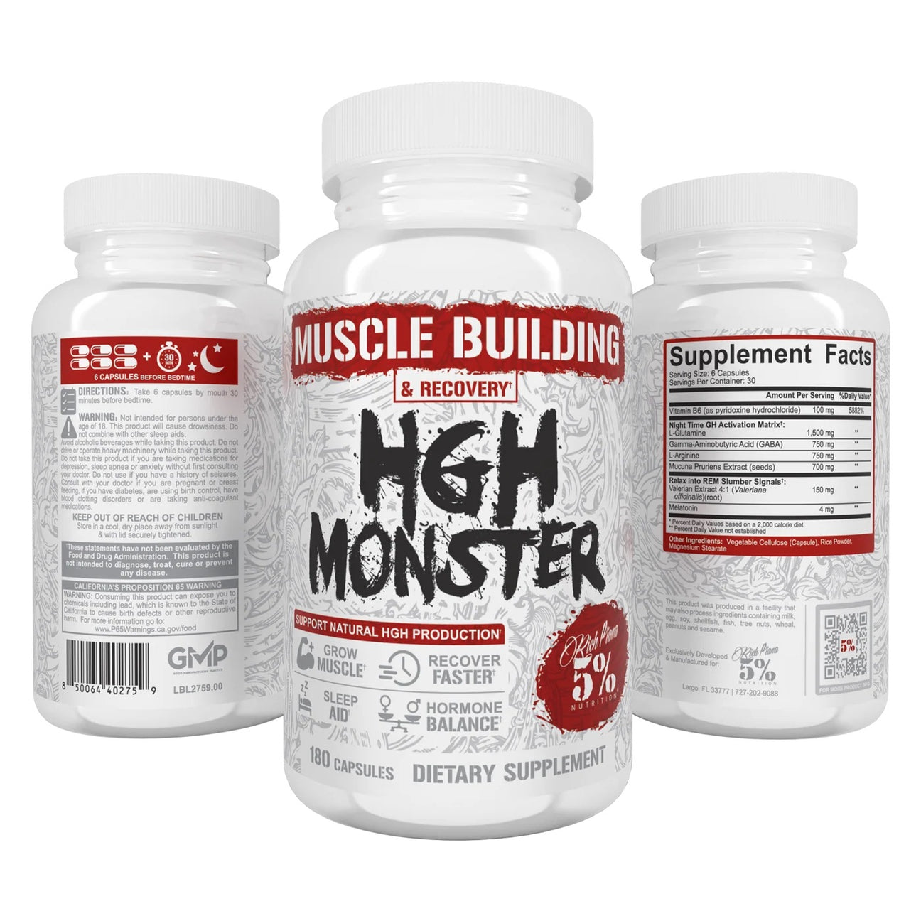 HGH Monster ingredient label