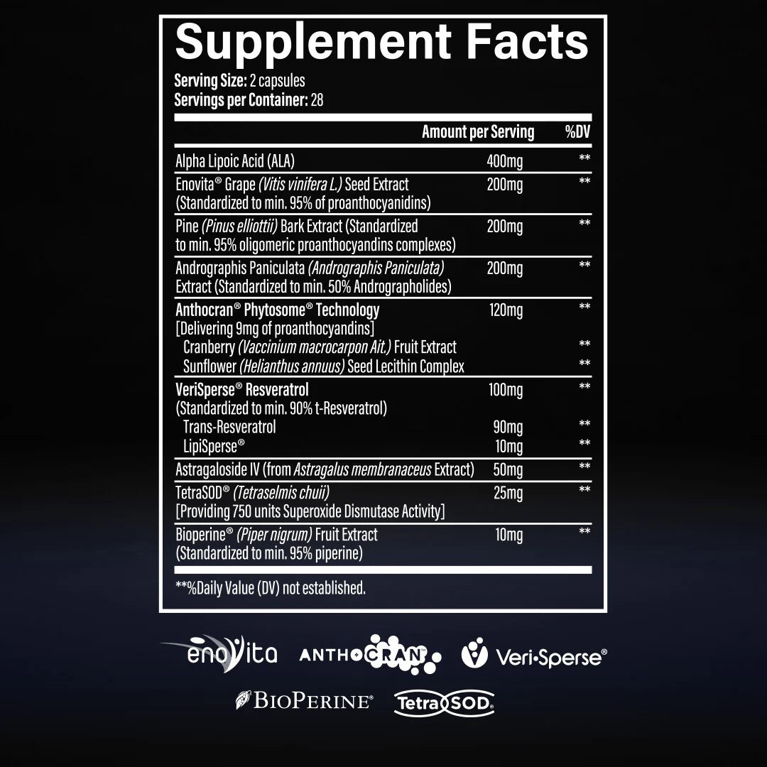 Infinis Kidney ingredient label 2