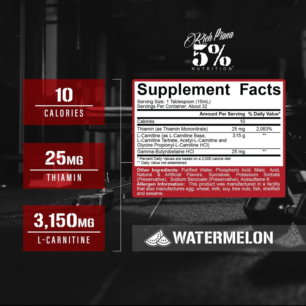 L-Carnitine 3150 Liquid- 5% Nutrition Mandarin Orange L-Carnitine 3150 Liquid- 5% Nutrition Mandarin Orange