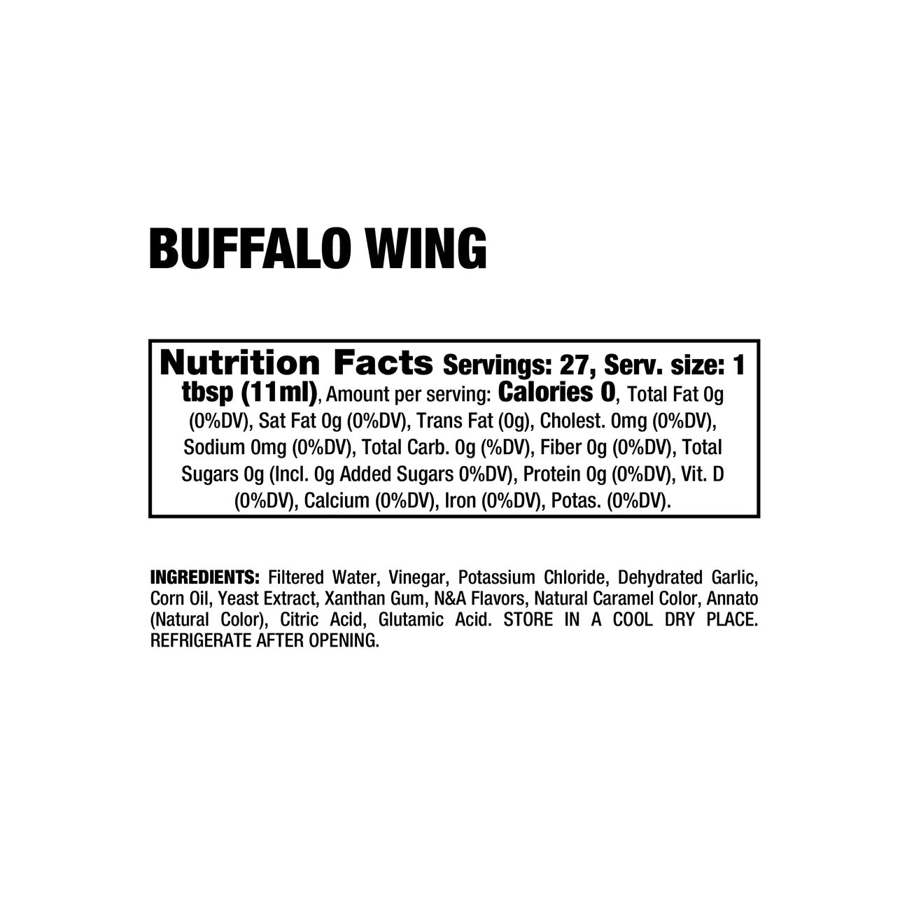 Dragon Dips ingredient label 10