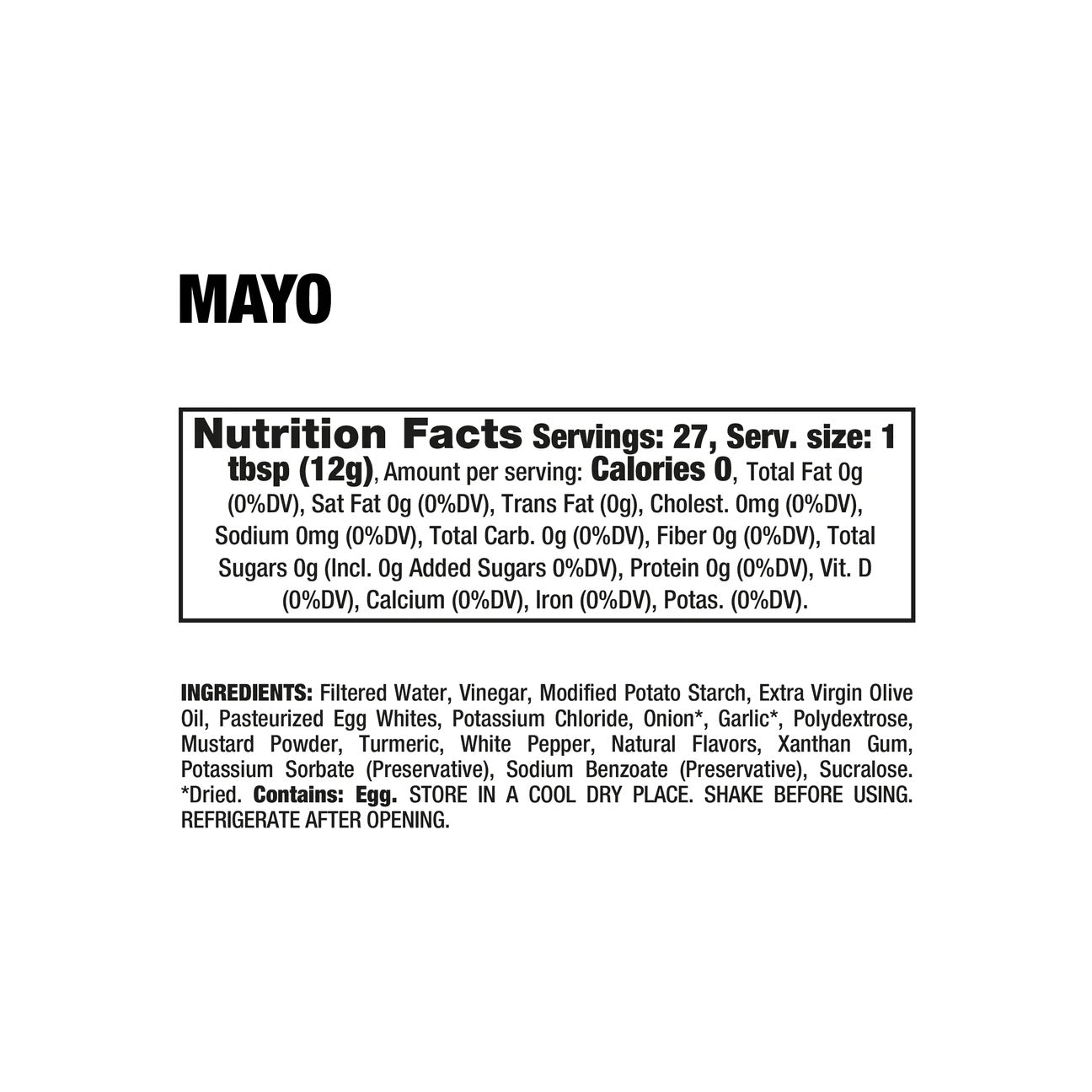 Dragon Dips ingredient label 6