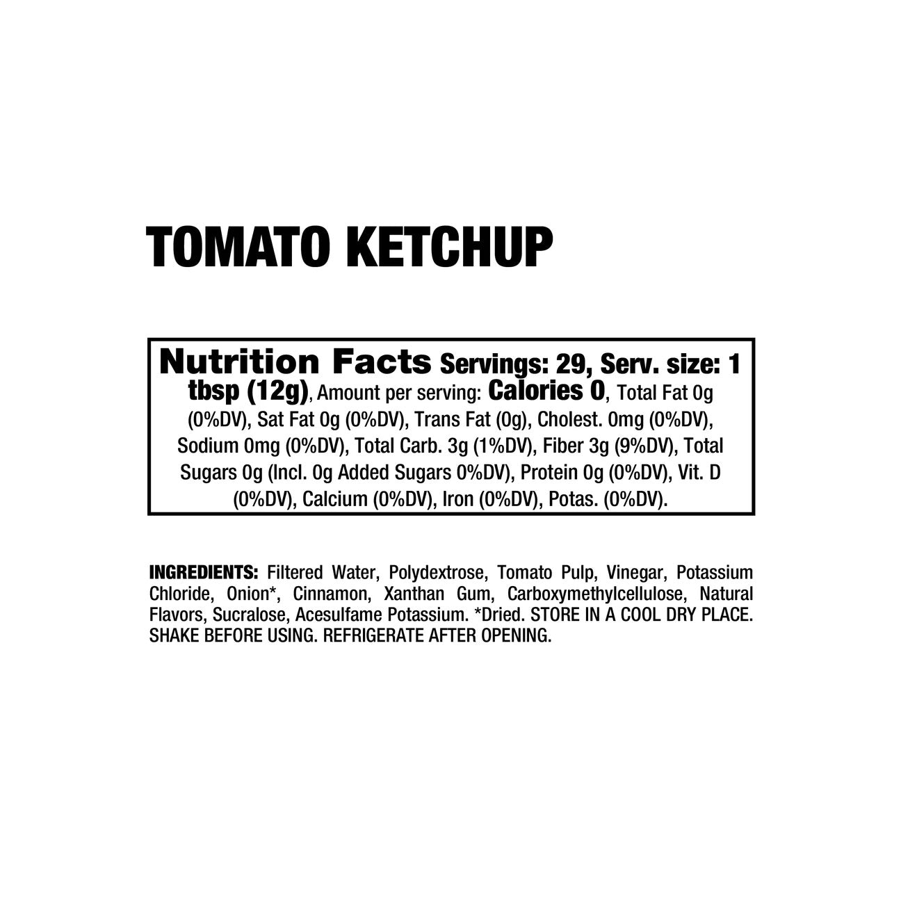 Dragon Dips ingredient label 8