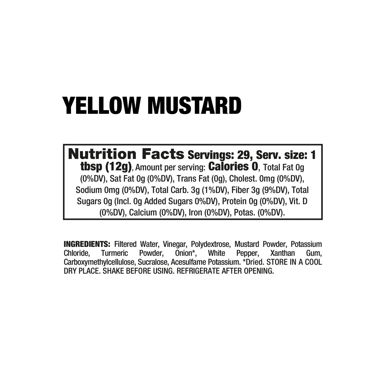 Dragon Dips ingredient label 5