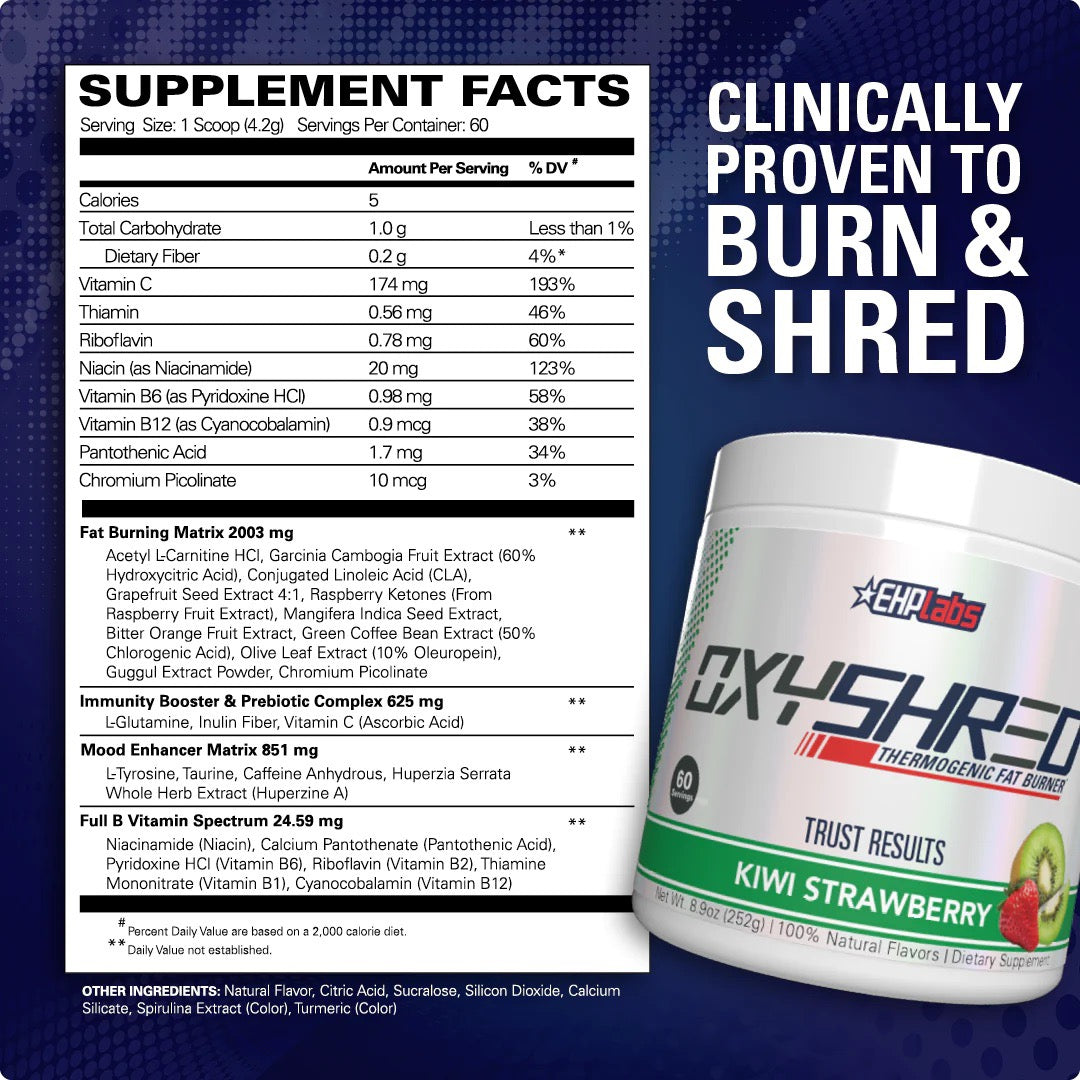 Oxyshred Thermo Fat Burner | EHP Labs – Nutrition Cartel