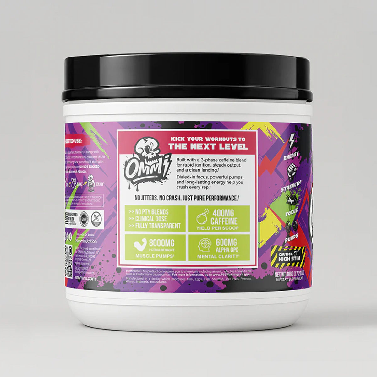 Taste OMMI Pre Workout High Energy – NutriCartel