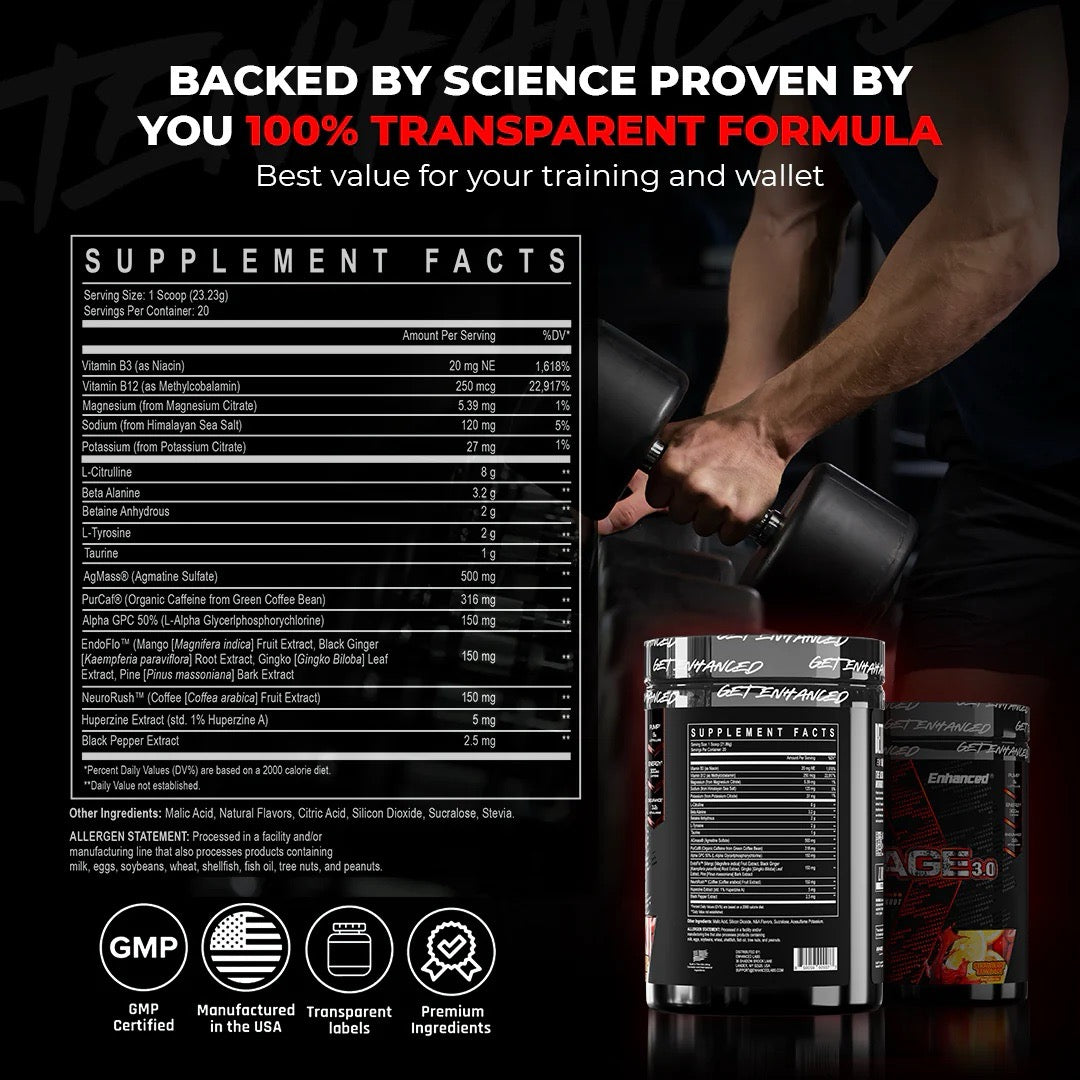 Enhanced Labs Rage Pre Workout – NutriCartel