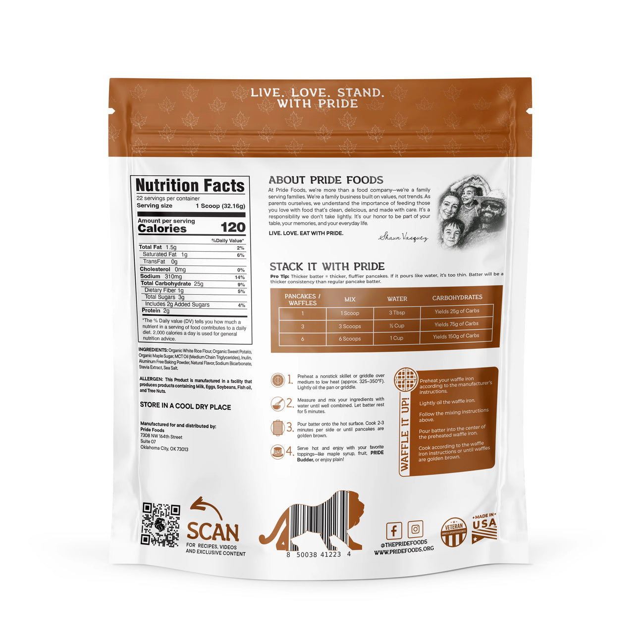 Pride Stacks ingredient label 4