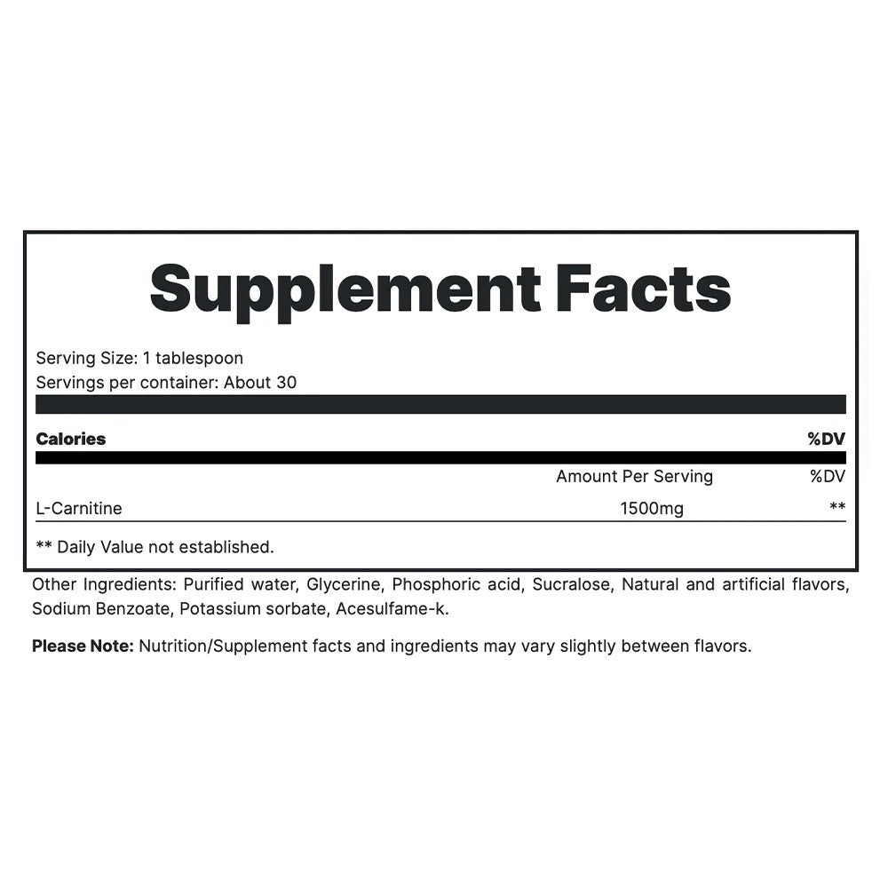 redcon l carnitine Redcon L-Carnitine Liquid – NutriCartel