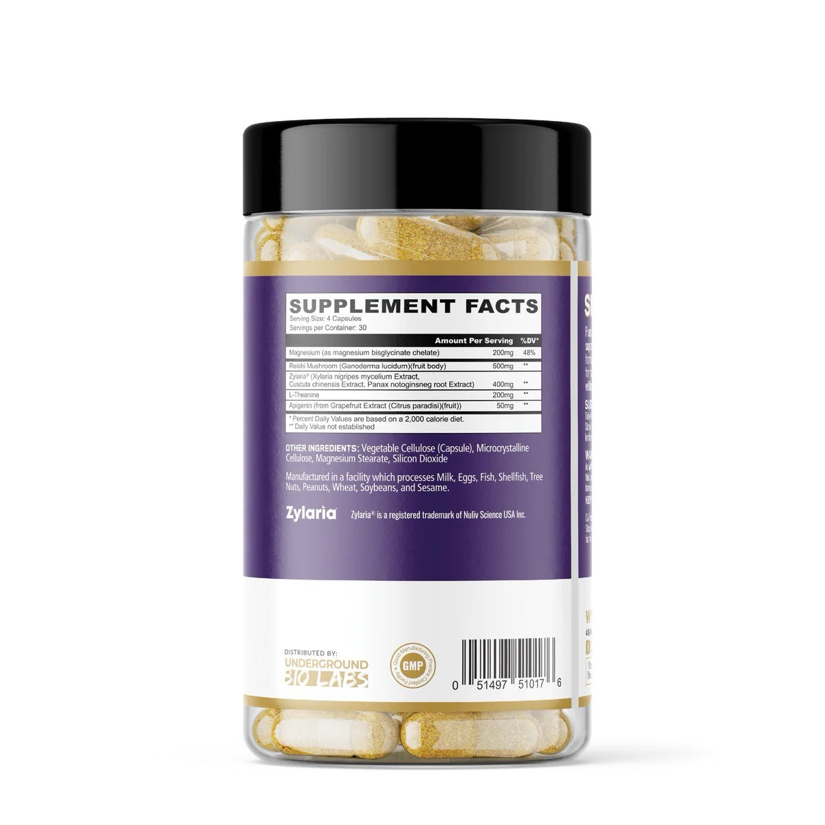 Sleepy Sleep Aid ingredient label 2
