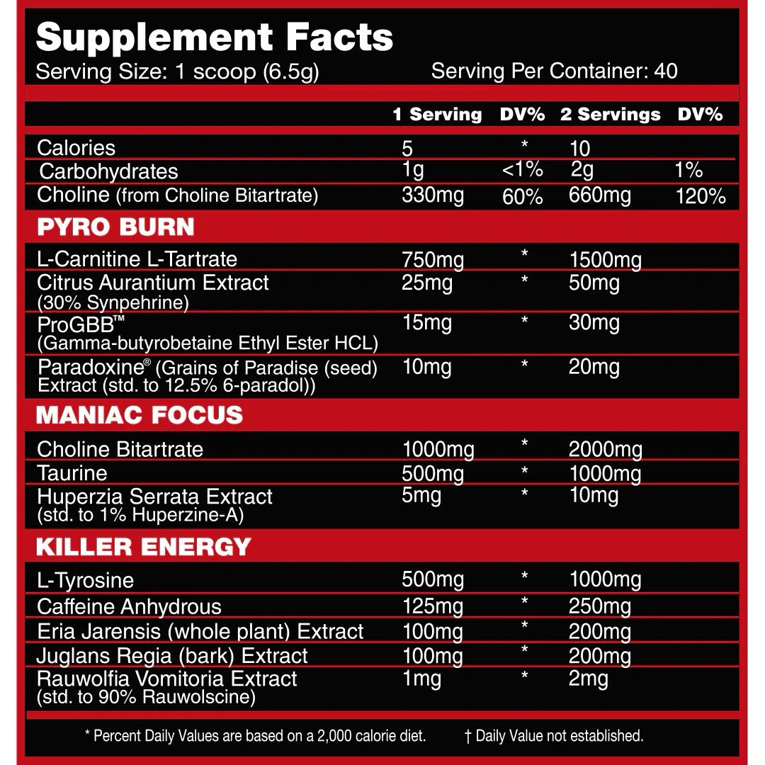 Pyro Maniac Thermogenic | Killer Labz – NutriCartel