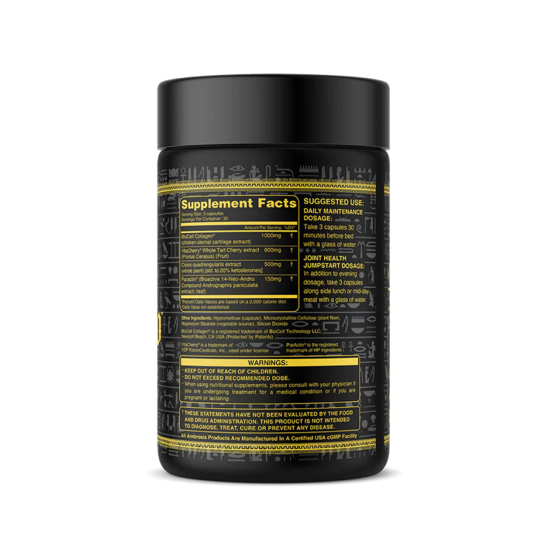 Mwendo Joint Support ingredient label