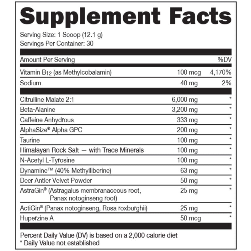 BAMF PreWorkout Nutrition Cartel