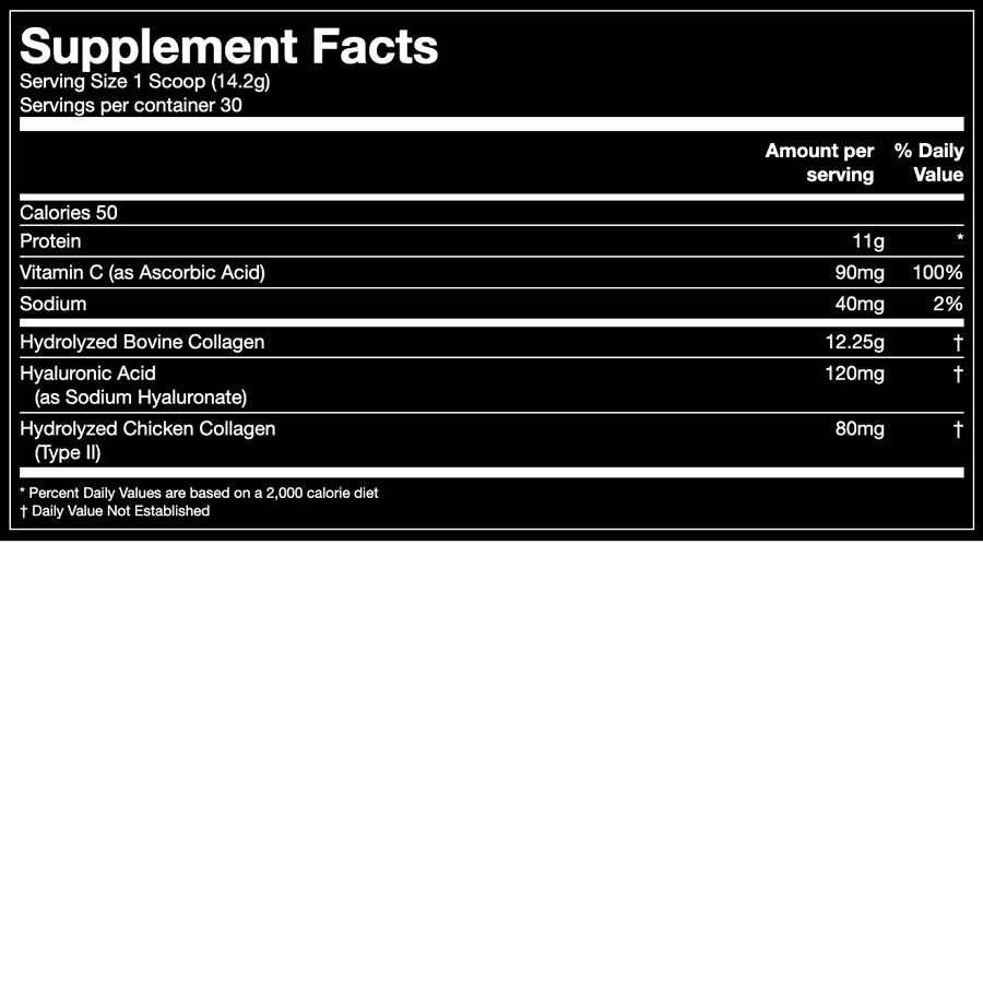 Gorilla Mind Collagen Peptides ingredient label 2