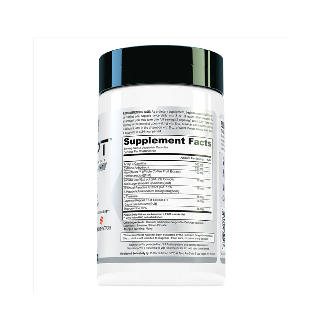 Cutler Sculpt Thermogenic ingredient label 2