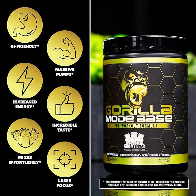 Gorilla Mode Base Pre Workout | Gorilla Mind NutriCartel Gorilla Mode Base Pre Workout | Gorilla Mind NutriCartel