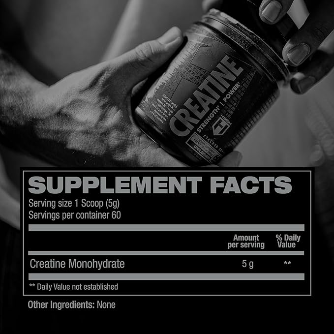 Hosstile Creatine Monohydrate ingredient label