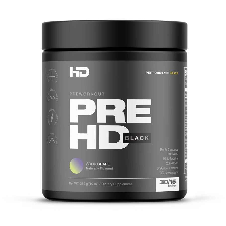 Pre HD Black Pre Workout | HD Muscle – Nutrition Cartel