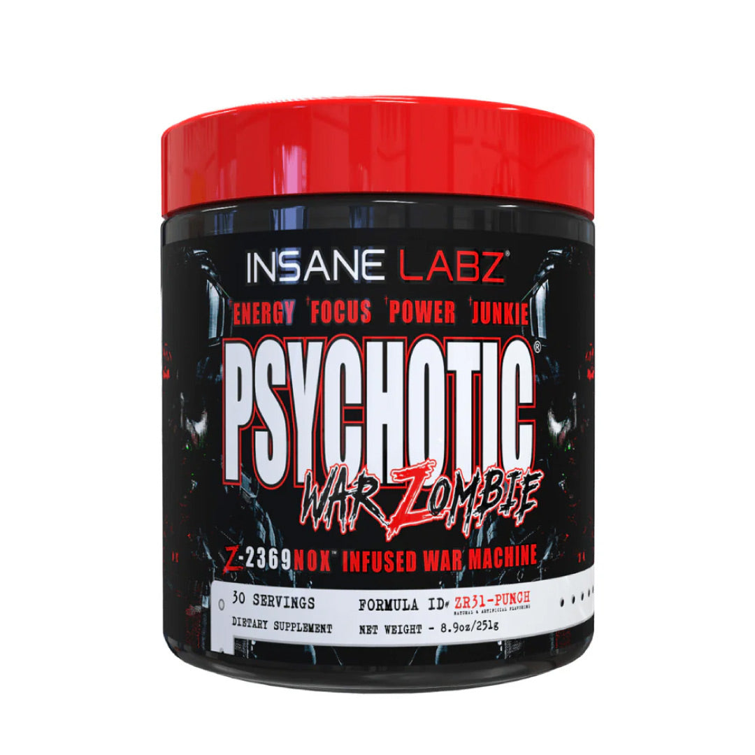 Psychotic War Zombie Pre-Workout: Explosive Energy & Muscle Pumps