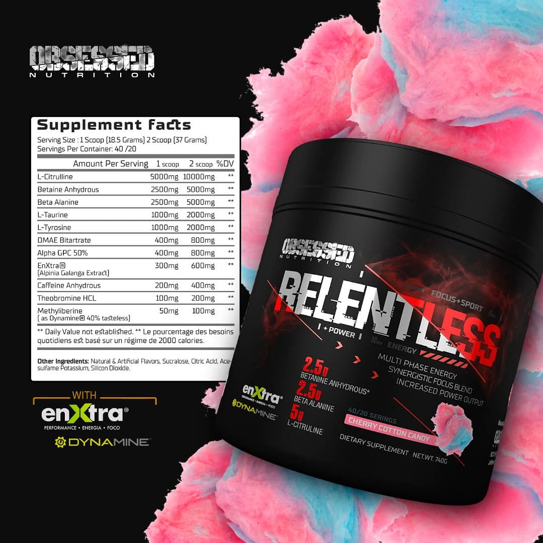 Relentless Rip Pre Relentless Pre-Workout – NutriCartel