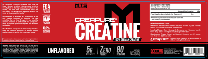 MTS Nutrition Creapure Creatine - The Best Creatine. Period.