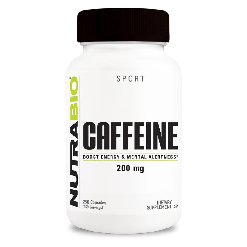 Caffeine Anhydrous Capsules | NutraBio – Nutrition Cartel