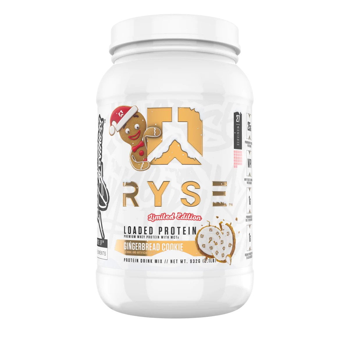 Ryse Loaded Protein Powder, Cinnamon Toast Flavor, 20 Servings